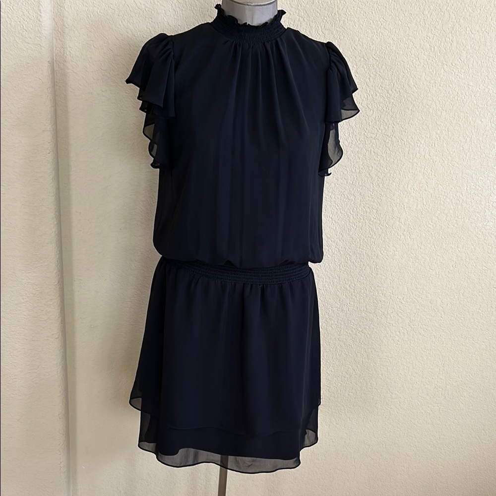 Elegant Black Ruffled Dress